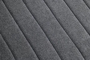 English Elm Transitional Hoople Channel Tufted Swivel Chair with Curved Back and 360° Base Upholstered Accent Piece Dark Gray 45 L x 43 W x 26 H B2741P400832