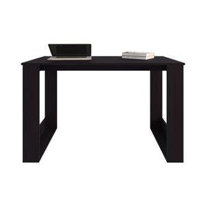 English Elm Computer Desk Albion Black – Engineered Wood Office Table 47.2"W x 23.6"D Spacious Workspace, Stylish Legs, Durable Finish B092P309168