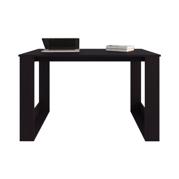 English Elm Computer Desk Albion Black – Engineered Wood Office Table 47.2"W x 23.6"D Spacious Workspace, Stylish Legs, Durable Finish B092P309168