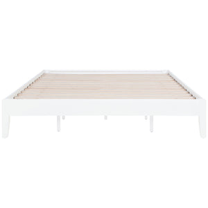 English Elm Hounslow White Eastern King Platform Bed - Elegant Low-Profile Design For Modern Bedrooms & Durability B062S01216