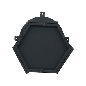 English Elm 53" Round Marble Dining Table With Iron Base, Seats 6 With Lazy Susan, Elegant White Finish W1535S00399