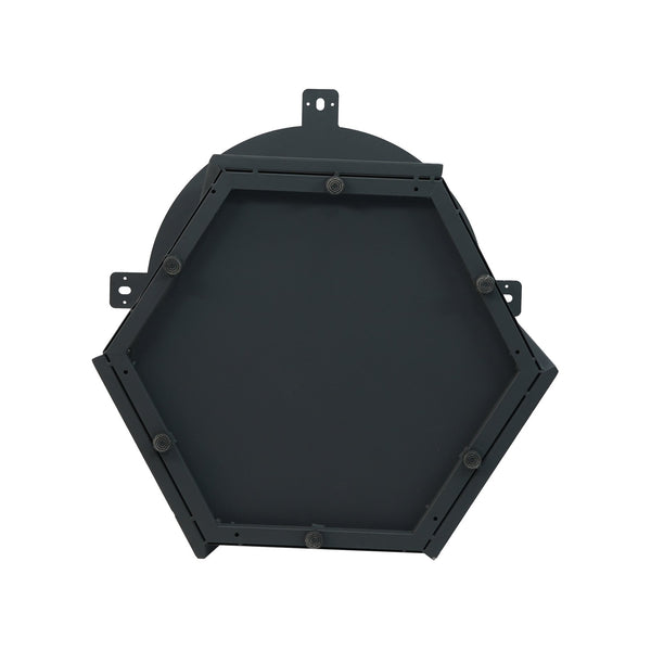 English Elm 53" Round Marble Dining Table With Iron Base, Seats 6 With Lazy Susan, Elegant White Finish W1535S00399