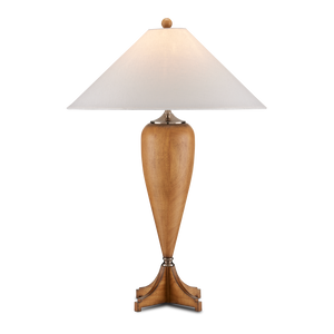 Hastings Table Lamp - Elegant Teardrop Design with Whitewashed Finish and Steel Accents for Glamour