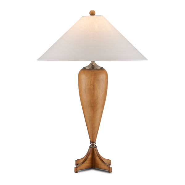 Hastings Table Lamp - Elegant Teardrop Design with Whitewashed Finish and Steel Accents for Glamour