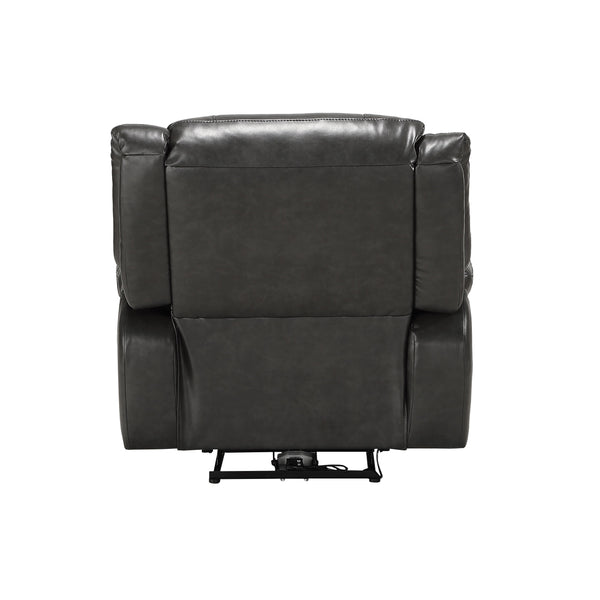 English Elm Grey Power Recliner With Usb Port - Modern Comfort, Stylish Design, Effortless Motion & Durable Support B062P215441