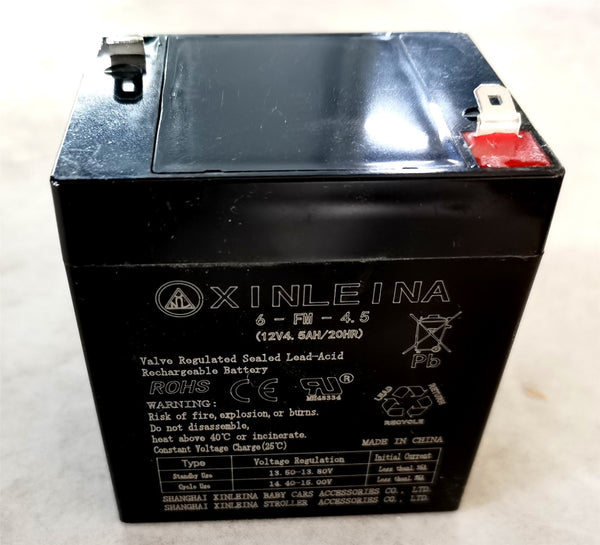 English Elm 12v4.5ah Sealed Lead Acid Rechargeable Battery for Kids Ride on Cars and Toys W1760P242536