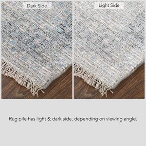 Feizy Rugs Caldwell Handwoven Wool & Viscose Area Rug - Timeless Transitional Style For Elegant Home Decor Gray,Blue,Taupe Wool,Viscose 8798805fslt000e70