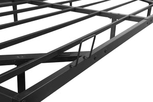 English Elm Queen Metal Platform Bed with Built-in Led Underlighting for Modern Bedroom Decor W1670P407045