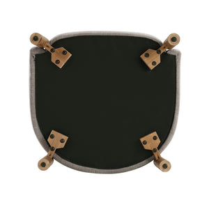 English Elm Style Barrel Accent Chair with Textured Fabric Upholstery, Solid Wood Legs, Foam-Pocket Coil Comfort and 300lb Capacity taupe 27 L x 25.5 W x 21.5 H B011P304991