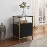 OSP Home Furnishings Modern Life Utility Table Black