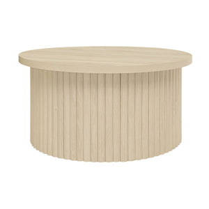English Elm Coffee Table - Modern Round Accent Table With Flip-Top Design For Small Spaces & Living Rooms W688P248119