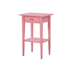 English Elm Charming Pink Nightstand - Stylish Contemporary Bedside Table With Storage For Modern Spaces B078112073