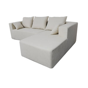 English Elm Combination Modular Linen Sectional Sofa with Memory Sponge Fill for Living Room Use W3064S00004