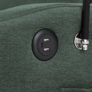 English Elm 55.9" Convertible Sleeper Loveseat with Usb Ports Cup Holders and Swivel Phone Mount N719P400685F