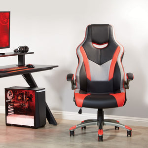 OSP Home Furnishings Uplink Gaming Chair Red