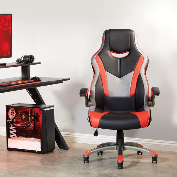 OSP Home Furnishings Uplink Gaming Chair Red