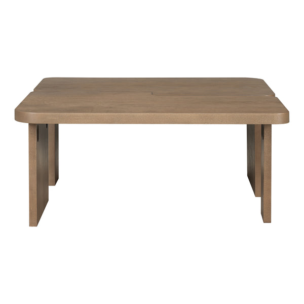English Elm U-Can Modular Minimalist Coffee Table Set with Versatile Splicing Design, Durable MDF, Easy Assemble Natural N724P232174D
