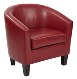 OSP Home Furnishings Ethan Tub Chair Cranberry