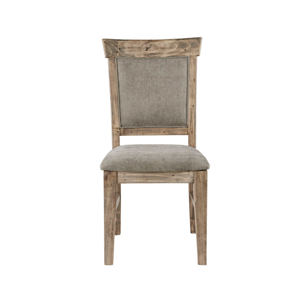 JLA Home INK+IVY - Dining INK+IVY Oliver Side Chairs (Set of 2) — Hand-Distressed Weathered Grey Wood, Cushioned Comfort II108-0317
