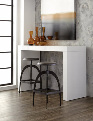 Sunpan Arch Console Table - Sleek Contemporary Design Perfect for Small Spaces and Versatile Home Decor High Gloss White