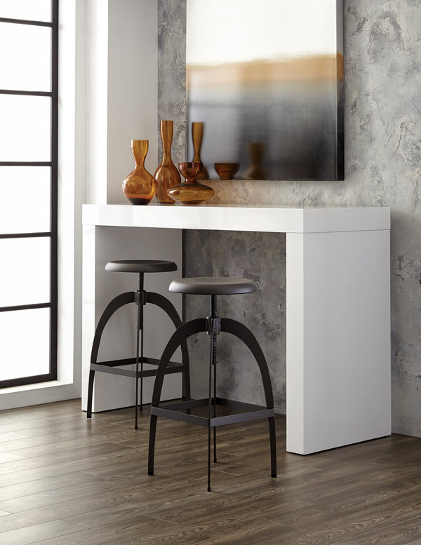 Sunpan Arch Console Table - Sleek Contemporary Design Perfect for Small Spaces and Versatile Home Decor High Gloss White
