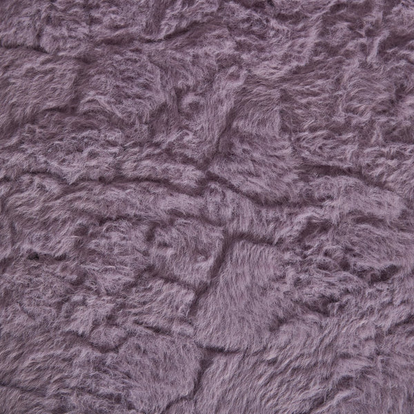 English Elm A&A Plush Faux Fur Office Chair with Ergonomic Wrap Back, Stable Metal Base, Breathable, Cute Wheels Violet W1143P324152