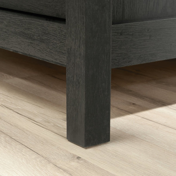 English Elm 4-Drawer Chest – Sleek Black Finish, Durable Engineered Wood, Contemporary Farmhouse Style, Easy Assembly B356P402626