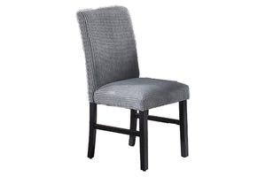 English Elm Fog Corduroy 2pc Dining Chairs Set – Modern Upholstered Side Chairs with Curved Legs, Plush Padded Comfort B011P334822