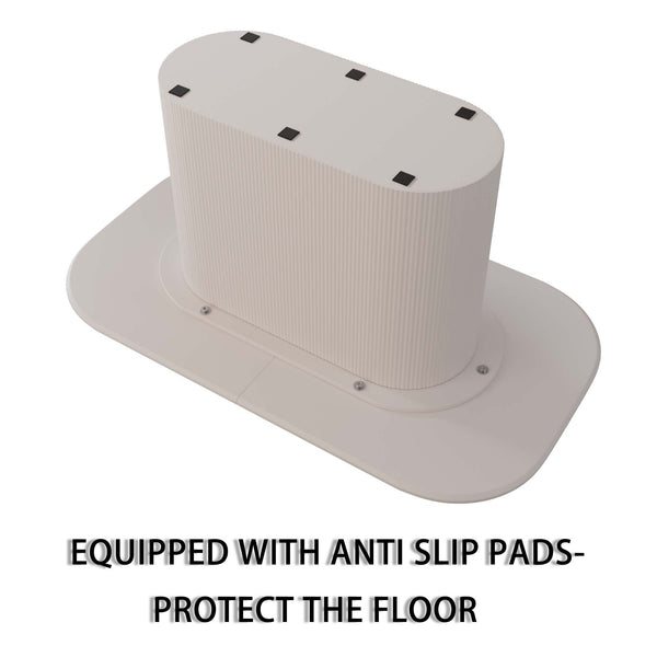 English Elm 63" Cream Mdf Dining Table Set With 6 Beige Pu Chairs & Black Metal Legs – Modern Mid-Century Style W2189S00681