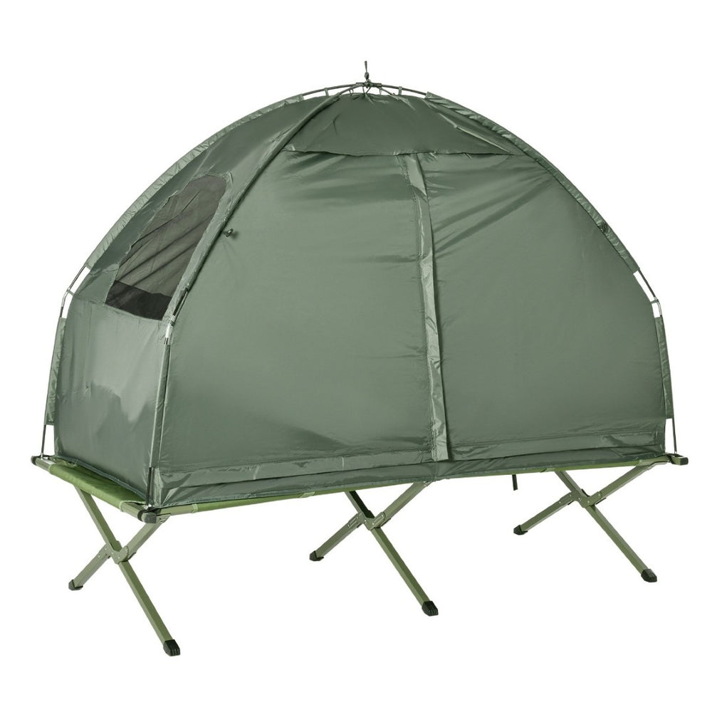 English Elm All-in-one Portable Camping Cot System with Tent Air Mattress Sleeping Bag and Pillow T3971P383446