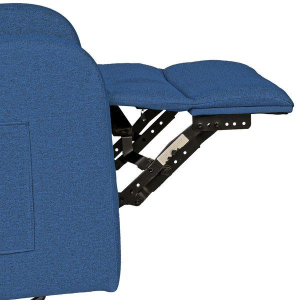 JLA Home INK+IVY - Power Dakota Recliner with Swivel, Glider & USB Charging — Power Recline, Storage Pocket, Plush Comfort Blue II103-0609