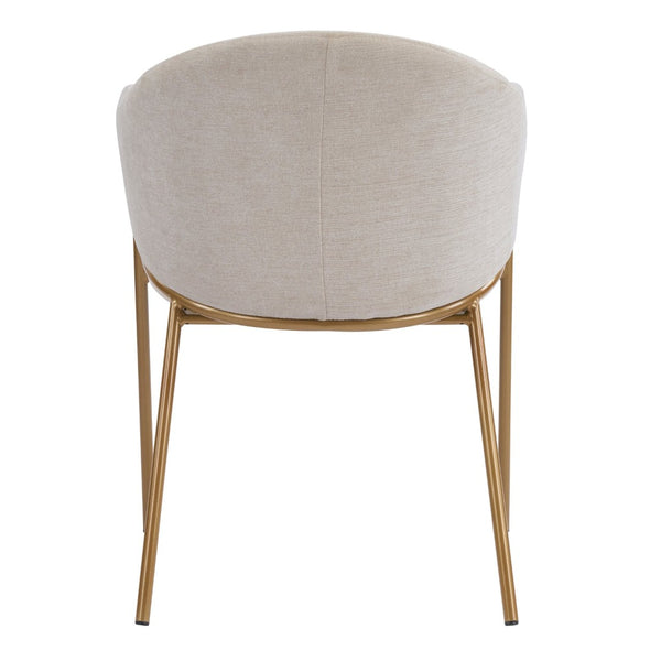 English Elm Modern Velvet Dining Chairs with Gold Metal Frame Glamorous Set of Two N776P224512D
