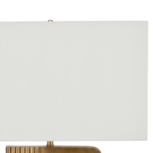 Thebes Antique Brass Table Lamp - Art Deco Inspired Design by Ian Thornton for Elegant Interiors