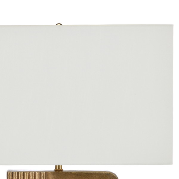 Thebes Antique Brass Table Lamp - Art Deco Inspired Design by Ian Thornton for Elegant Interiors