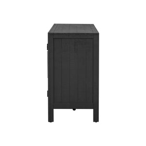 English Elm U_Style Modern Storage Cabinet Sideboard with Adjustable Shelves, Pine & MDF, 275 lb Top Capacity, Versatile Home Use N711P283696B