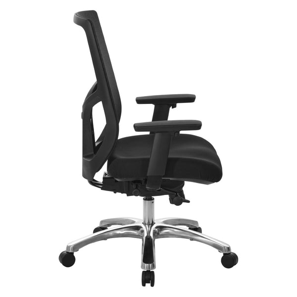 OSP Home Furnishings Progrid Ergonomic Drafting Chair with Breathable Mesh and Adjustable Lumbar Back Support 99653-30