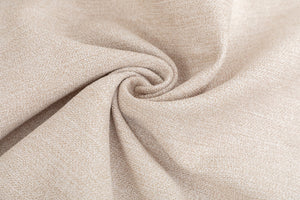 English Elm Linen Modern Dining Chairs Set of 2 — Padded Armless Fabric Side Chairs with Iron Legs, 250lb Capacity Beige W1170P365351