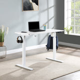 OSP Home Furnishings Primo 48" Sit-to-Stand Elec Desk White