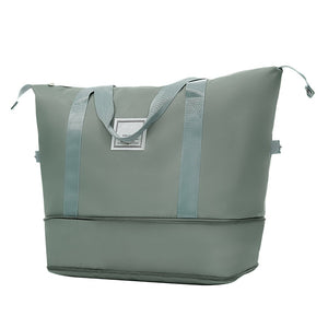 English Elm 6 Piece Hardshell Abs Travel Set with Spinner Wheels Combination Lock and Toiletry Bag Army Green N732P391465F