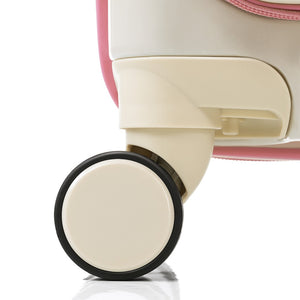English Elm Luggage Hard Shell 3 Piece Set with Usb Port Spinner Wheels and Front Access Panel Pink N726P197969P