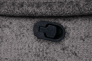 English Elm Dark Gray Glider Recliner with Power Console USB-A & USB-C Pillow-Top Track Arms High-Density Foam 43"W B2741P395237