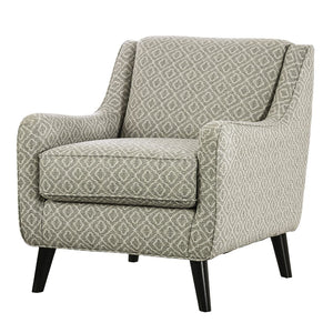 English Elm Transitional High Back Stripe Chair with Rolled Arms for Coastal Comfort and Supportive Seating Appeal Gold,Gray 32 L x 35 W x 30 H B2741P378479