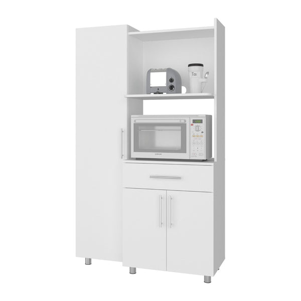 English Elm Everly Glass Front Double Door Wall Cabinet for Kitchen Display and Storage B128S00239