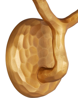 Currey & Company Mathilda Wall Sconce - Artful Brass Lighting With Milky Glass Shades For A Striking Home Accent Gold Glass ,Brass 5000-0285-currey-company