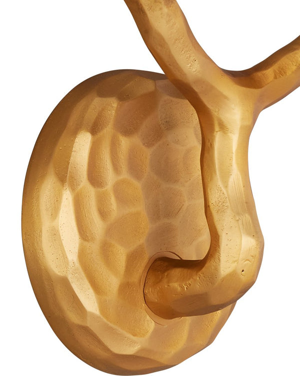 Currey & Company Mathilda Wall Sconce - Artful Brass Lighting With Milky Glass Shades For A Striking Home Accent Gold Glass ,Brass 5000-0285-currey-company