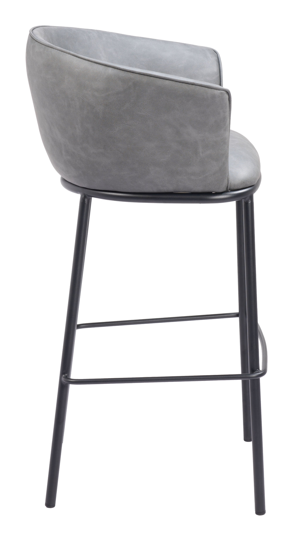 Garston Barstool Gray 110177 Zuo Modern