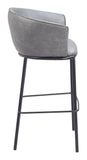 Garston Barstool Gray 110177 Zuo Modern