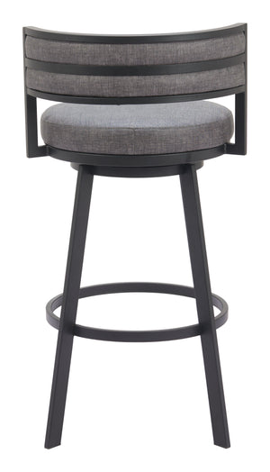 Gimsby Swivel Barstool Gray 110332 Zuo Modern