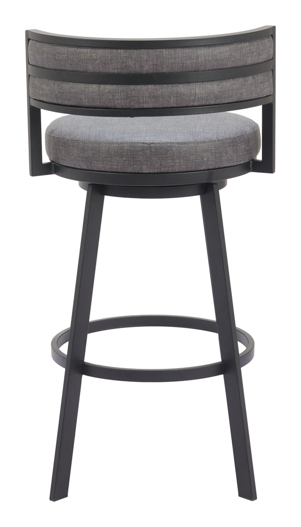 Gimsby Swivel Barstool Gray 110332 Zuo Modern