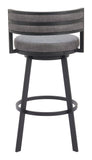 Gimsby Swivel Barstool Gray 110332 Zuo Modern